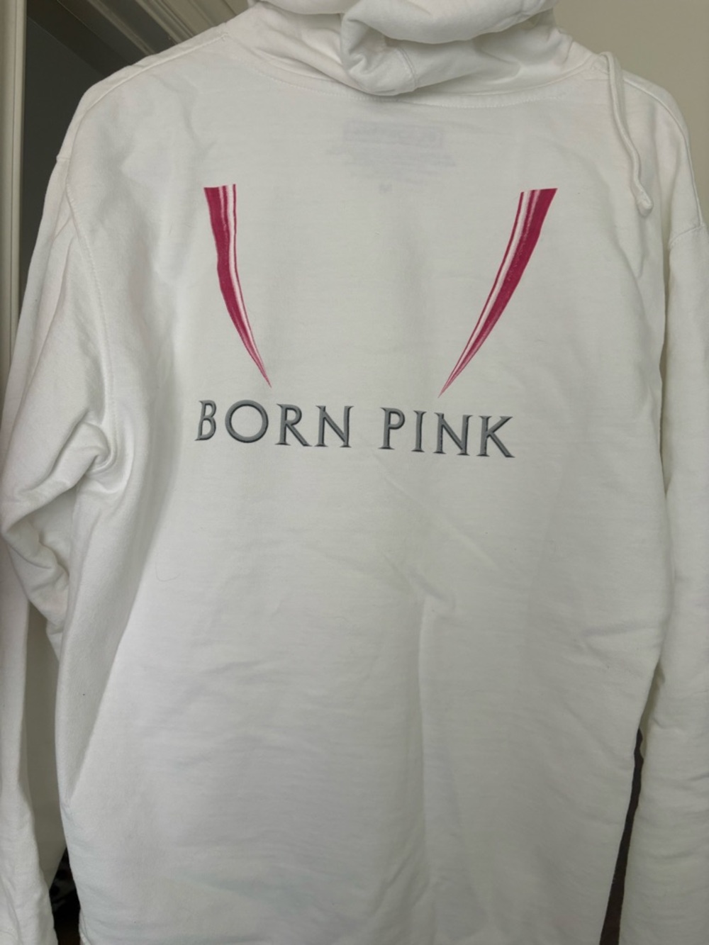 Authentic Blackpink Born Pink White Graphic Hoodie